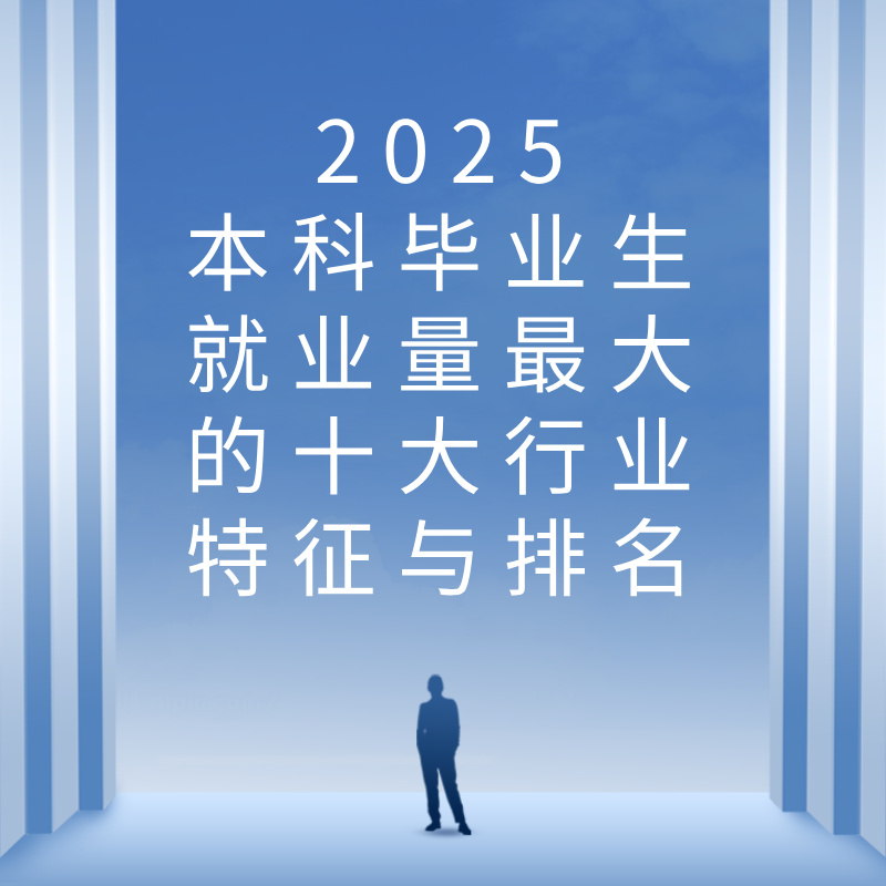2025本科毕业生就业量最大的十大行业特征与排名